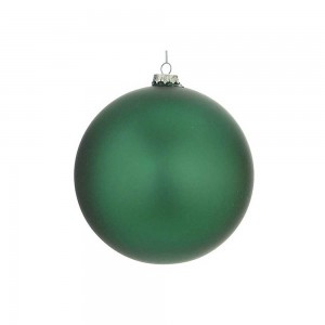 Πράσινη Χριστουγεννιάτικη ματ μπάλα 15 εκ