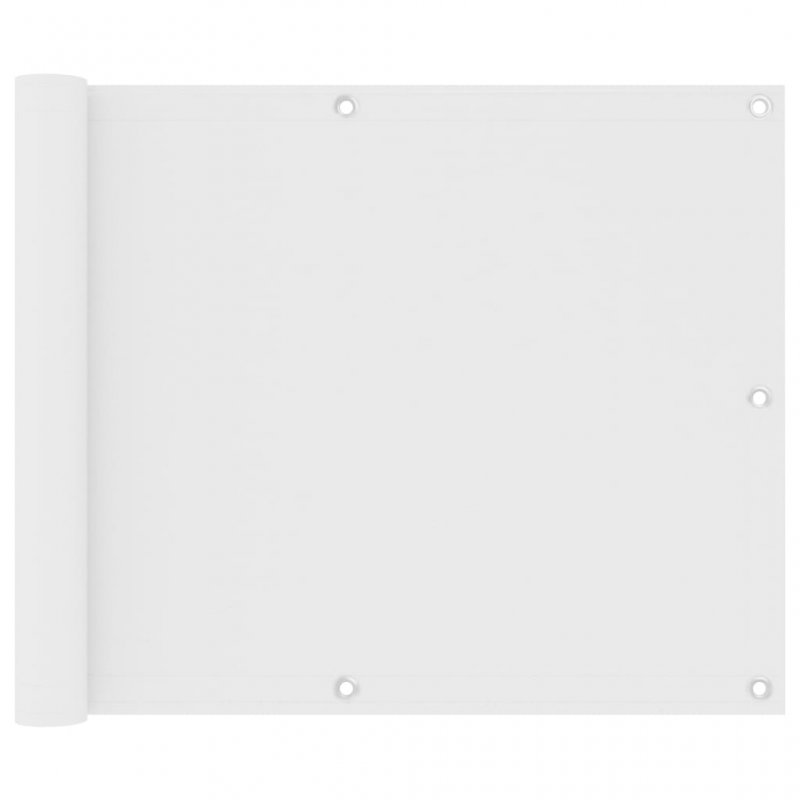 Διαχωριστικό Βεράντας Λευκό 75 x 300 εκ. Ύφασμα Oxford
