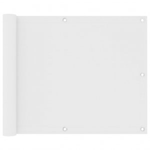 Διαχωριστικό Βεράντας Λευκό 75 x 500 εκ. Ύφασμα Oxford