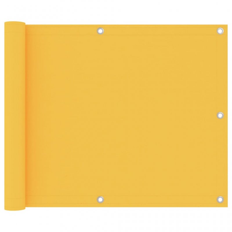 Διαχωριστικό Βεράντας Κίτρινο 75 x 500 εκ. Ύφασμα Oxford