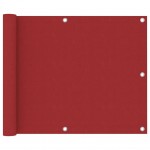 Διαχωριστικό Βεράντας Κόκκινο 75 x 300 εκ. Ύφασμα Oxford