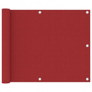 Διαχωριστικό Βεράντας Κόκκινο 75 x 500 εκ. Ύφασμα Oxford