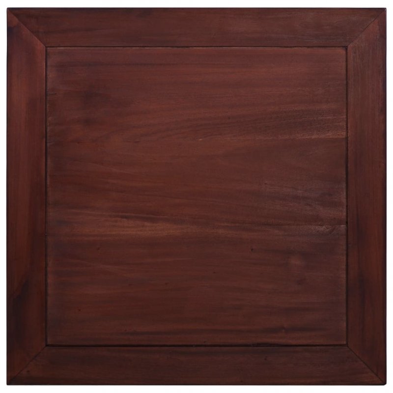 Τραπέζι Σαλονιού Κλασικό Καφέ 68 x 68 x 30 εκ. από Μασίφ Μαόνι