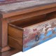 Τραπεζάκι σαλονιού αποικιακό από ανακυκλωμένο ξύλο teak 80x50x40 εκ