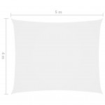 Πανί Σκίασης Ορθογώνιο Λευκό 4 x 5 μ. από Ύφασμα Oxford