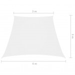 Πανί Σκίασης Τραπέζιο Λευκό 3 x 4x3 μ. από Ύφασμα Oxford