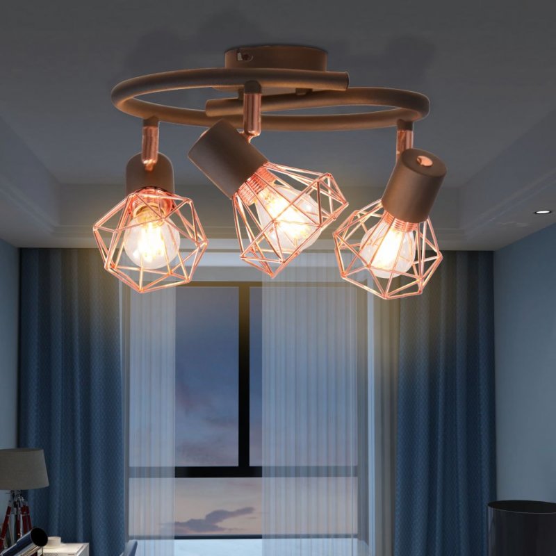 Φωτιστικό Οροφής με 3 Λαμπτήρες LED Filament 12 W