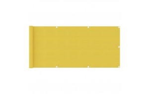  Διαχωριστικό Βεράντας Κίτρινο 75 x 300 εκ. από HDPE