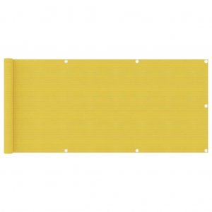  Διαχωριστικό Βεράντας Κίτρινο 75 x 300 εκ. από HDPE