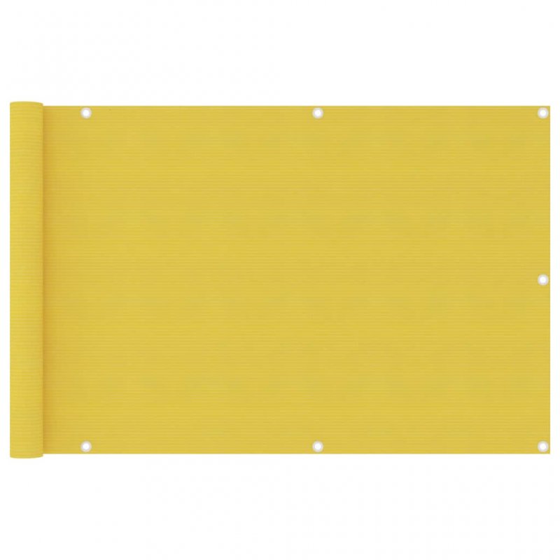 Διαχωριστικό Βεράντας Κίτρινο 90 x 400 εκ. από HDPE