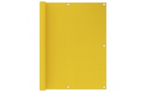 Διαχωριστικό Βεράντας Κίτρινο 120 x 500 εκ. από HDPE