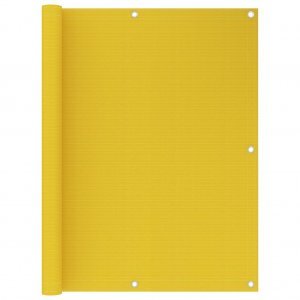  Διαχωριστικό Βεράντας Κίτρινο 120 x 500 εκ. από HDPE