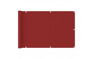  Διαχωριστικό Βεράντας Κόκκινο 90 x 400 εκ. από HDPE
