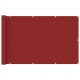 Διαχωριστικό Βεράντας Κόκκινο 120 x 600 εκ. από HDPE
