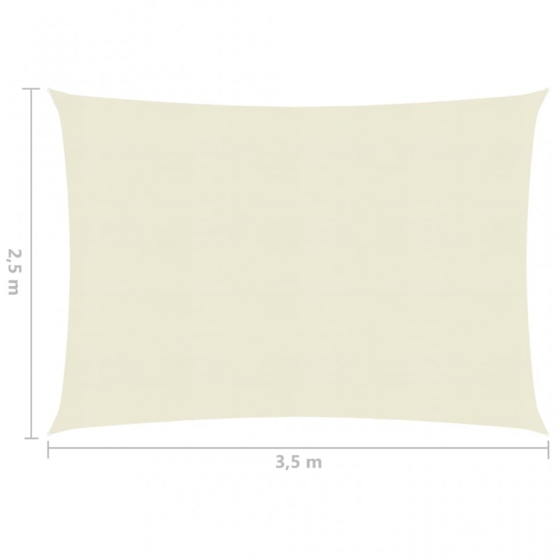 Πανί Σκίασης Κρεμ 2,5 x 3,5 μ. από HDPE 160 γρ./μ²
