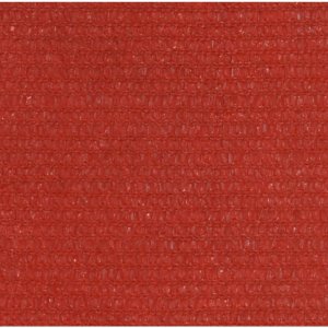  Πανί Σκίασης Κόκκινο 3,6 x 3,6 μ. από HDPE 160 γρ./μ²