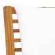 Καναπές μεσαίος τμηματικός από μασίφ ξύλο ακακίας με κρεμ μαξιλάρι