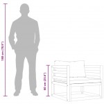 Καρέκλα κήπου από μασίφ ξύλο ακακίας με κρεμ μαξιλάρια Καρέκλα κήπου από μασίφ ξύλο ακακίας με κρεμ μαξιλάρια