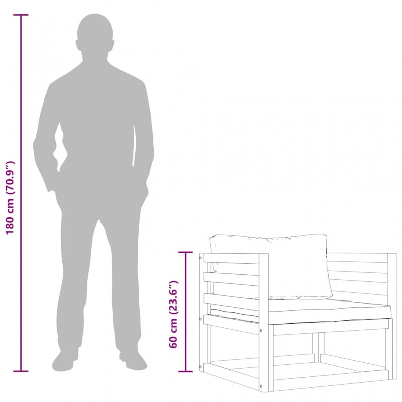 Καρέκλα κήπου από μασίφ ξύλο ακακίας με κρεμ μαξιλάρια Καρέκλα κήπου από μασίφ ξύλο ακακίας με κρεμ μαξιλάρια