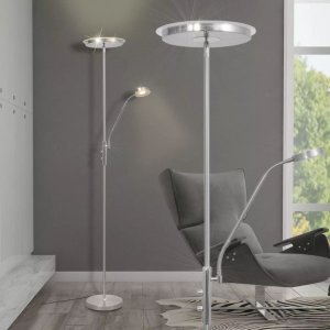 Φωτιστικό Δαπέδου LED 23 W με Dimmer με Επίπεδο Καπέλο