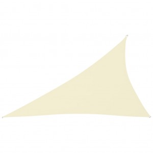 Πανί Σκίασης Τρίγωνο Κρεμ 3 x 4 x 5 μ. από Ύφασμα Oxford