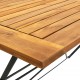 Τραπέζι κήπου πτυσσόμενο από μασίφ ξύλο ακακίας 120x70x74 εκ