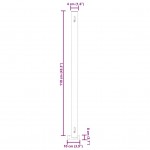 Σκίαστρο Πλαϊνό Συρόμενο Βεράντας Ανθρακί 180 x 500 εκ.