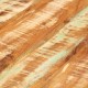 Τραπεζάκι σαλονιού από μασίφ ανακυκλωμένο ξύλο και γκρι ασημί βάση 68x30 εκ