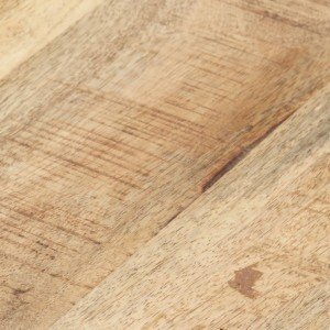Τραπεζάκι σαλονιού γκρι από μασίφ ξύλο μάνγκο 68x68x30 εκ