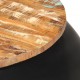 Τραπεζάκι σαλονιού στρογγυλό με μαύρη βάση από μασίφ ανακυκλωμένο ξύλο 68x30 εκ