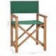 Καρέκλα Σκηνοθέτη Πράσινη από Μασίφ Ξύλο Teak