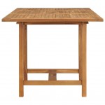 Τραπέζι κήπου επεκτεινόμενο από μασίφ ξύλο teak 110-160x80x75 εκ