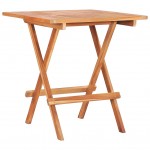 Τραπέζι bistro πτυσσόμενο από μασίφ ξύλο teak 60x60x65 εκ