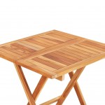 Τραπέζι bistro πτυσσόμενο από μασίφ ξύλο teak 60x60x65 εκ