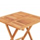 Τραπέζι Bistro Πτυσσόμενο 60 x 60 x 65 εκ. από Μασίφ Ξύλο Teak