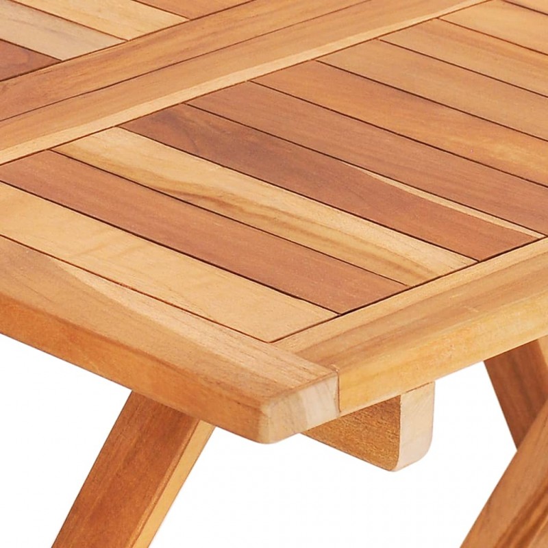 Τραπέζι bistro πτυσσόμενο από μασίφ ξύλο teak 60x60x65 εκ