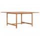 Τραπέζι κήπου από μασίφ ξύλο teak 150x150x76 εκ