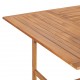 Τραπέζι κήπου από μασίφ ξύλο teak 150x150x76 εκ