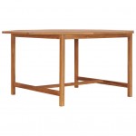 Τραπέζι κήπου από μασίφ ξύλο teak 150x150x75 εκ