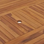 Τραπέζι κήπου από μασίφ ξύλο teak 150x150x75 εκ