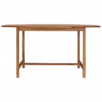 Τραπέζι κήπου από μασίφ ξύλο teak 150x150x75 εκ