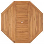 Τραπέζι κήπου από μασίφ ξύλο teak 150x150x75 εκ