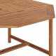 Τραπέζι κήπου από μασίφ ξύλο teak 150x150x75 εκ