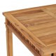 Τραπέζι κήπου τετράγωνο από μασίφ ξύλο teak 80x80x80 εκ