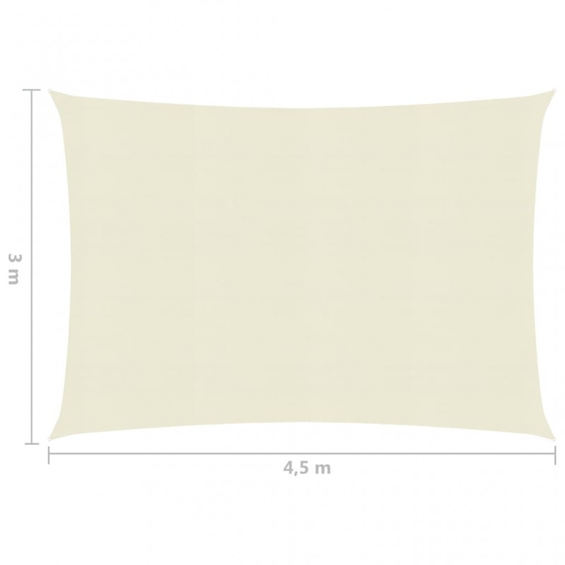 Πανί Σκίασης Κρεμ 3 x 4,5 μ. από HDPE 160 γρ./μ²