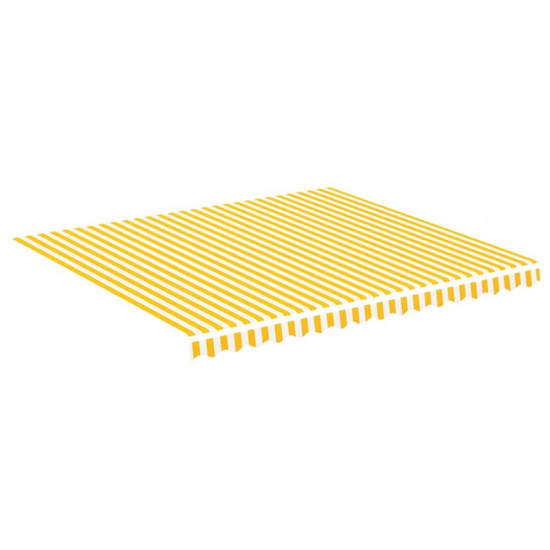 Τεντόπανο Ανταλλακτικό Κίτρινο / Λευκό 4 x 3,5 μ.