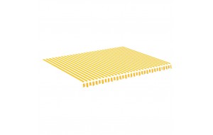  Τεντόπανο Ανταλλακτικό Κίτρινο / Λευκό 4,5 x 3,5 μ.