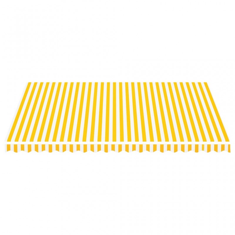 Τεντόπανο Ανταλλακτικό Κίτρινο / Λευκό 4,5 x 3,5 μ.