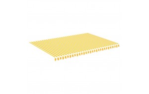  Τεντόπανο Ανταλλακτικό Κίτρινο / Λευκό 5 x 3,5 μ.