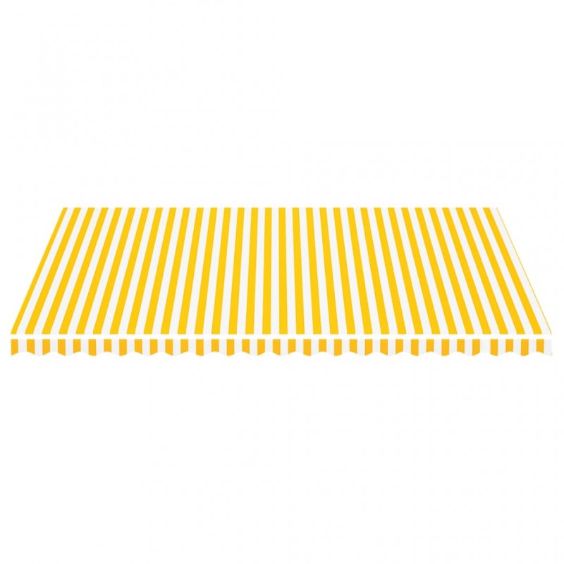 Τεντόπανο Ανταλλακτικό Κίτρινο / Λευκό 5 x 3,5 μ.